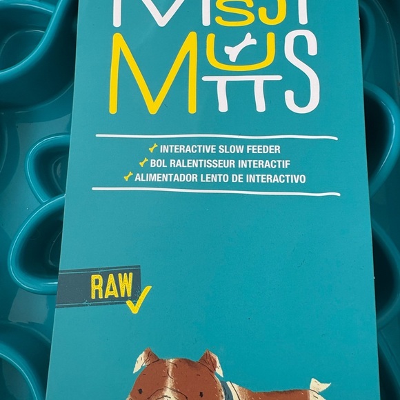 Interactive Slow Feeder Dog Bowl - Blue - Picture 2 of 8